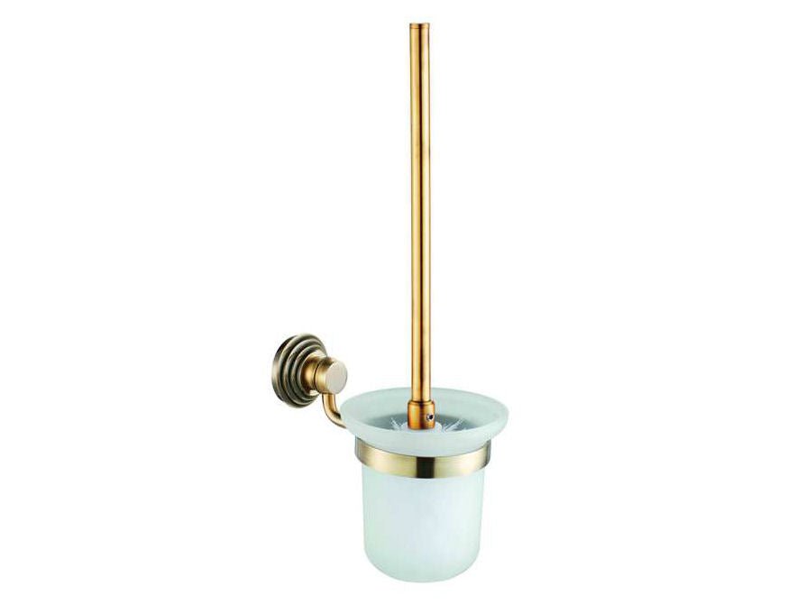 Bamboo Bronze Bathroom Accessories Toilet Brush Holder - |VESIMI Design| Luxury and Rustic bathrooms online