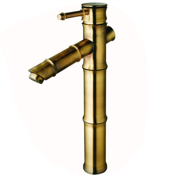 Bamboo Bronze Design Vessel Sink Faucet - |VESIMI Design| Luxury and Rustic bathrooms online