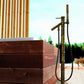 Bamboo Design Bronze Freestanding Bathtub Faucet with Shower - |VESIMI Design| Luxury and Rustic bathrooms online