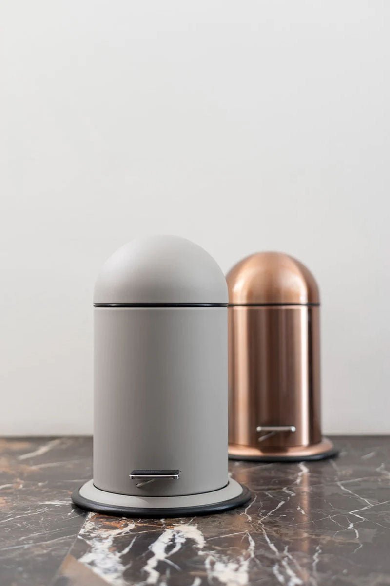 Bathroom Copper Waste Pedal Bin - |VESIMI Design| Luxury and Rustic bathrooms online