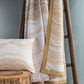 Beautiful Jacguard Egyptian Cotton and Silk Bed Cover / Plaid ARA - |VESIMI Design| Luxury and Rustic bathrooms online