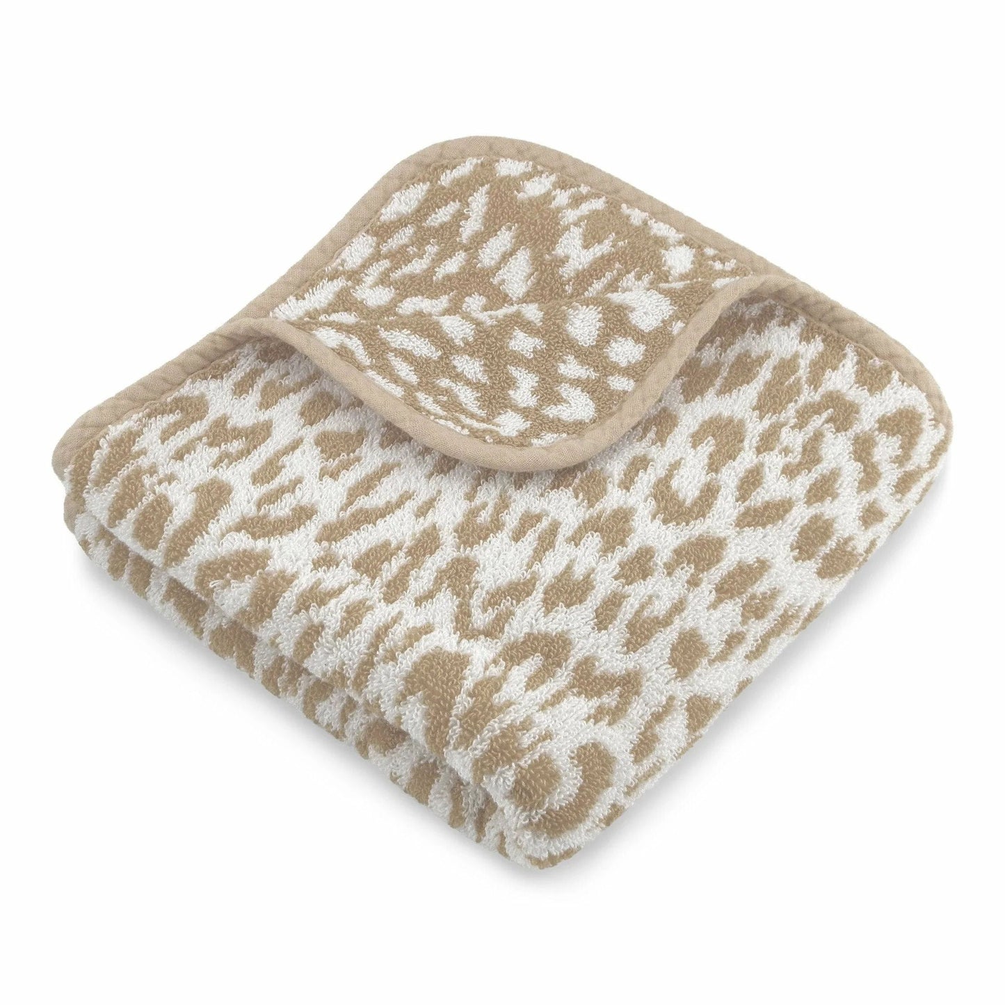 Beige Animal Print Zimba Towels by Abyss & Habidecor / Linen - |VESIMI Design| Luxury and Rustic bathrooms online