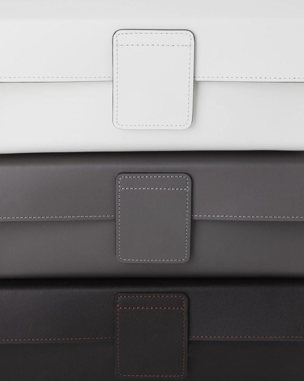 Black-Brown Nappa Leather Multi-Purpuse Box by Decor Wather - |VESIMI Design|