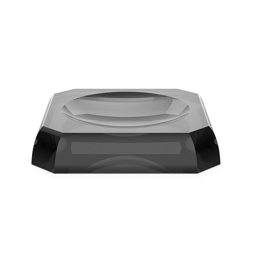 Black Glass Bathroom Accessories Soap Dish by Decor Walther - |VESIMI Design|