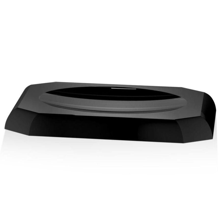 Black Rectangular Crystal Glass Comb Tray by Decor Walther - |VESIMI Design| Luxury Bathrooms & Deco
