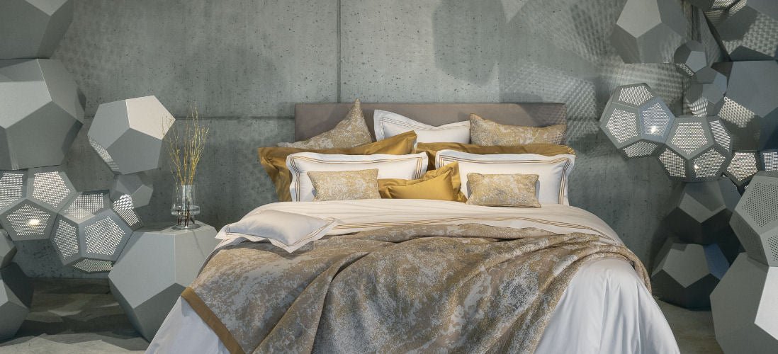 Bourdon Luxury Bed Linen from the Best Egyptian Cotton - Timeless Emroidery - |VESIMI Design| Luxury and Rustic bathrooms online