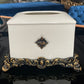 Broken Ceramics Ivory Color Ceramic Tissue Holder - |VESIMI Design| Luxury and Rustic bathrooms online