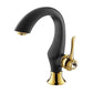 Cairo Luxury Black Matte & Gold Bathroom Single Handle Faucet - |VESIMI Design| Luxury and Rustic bathrooms online