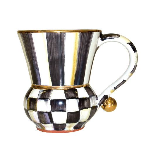 Courtly Check Ceramic Mug by Mackenzie-Childs - |VESIMI Design|