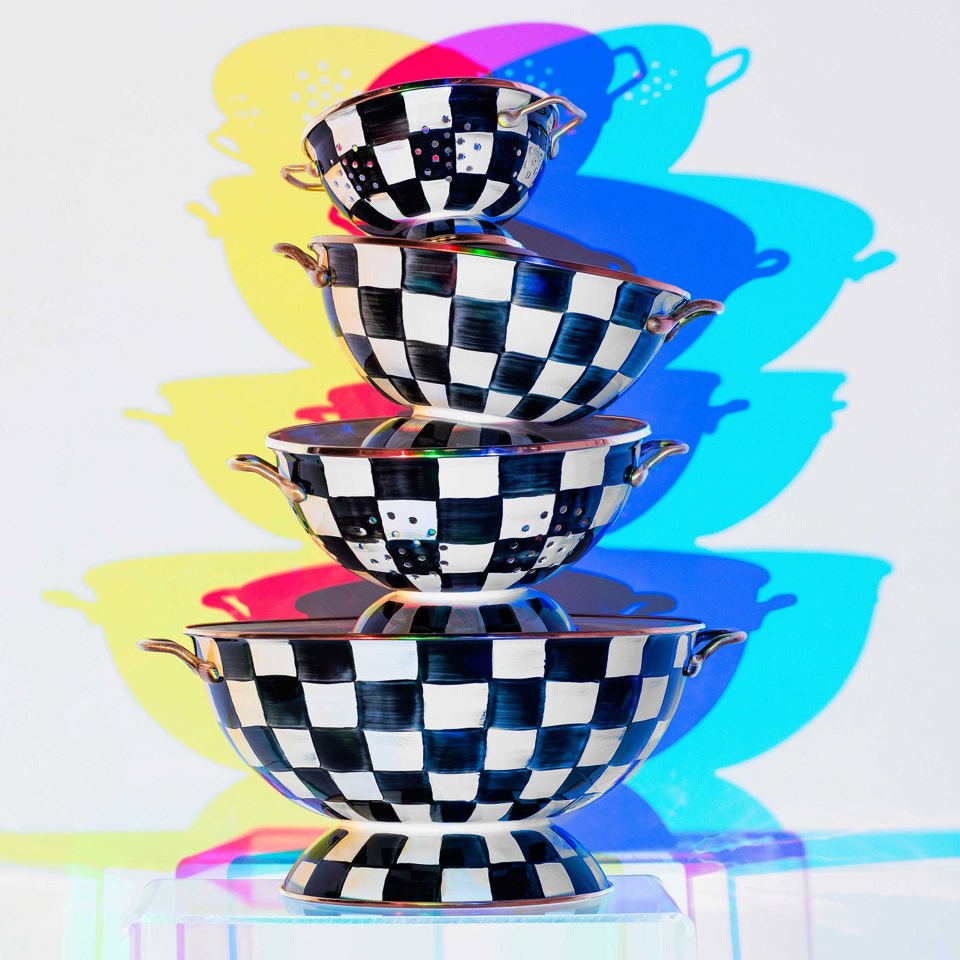 Courtly Check Enamel Almost Everything Bowl - |VESIMI Design|