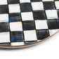 Courtly Check Enamel Round Tray - |VESIMI Design|