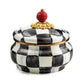 Courtly Check Enamel Squashed Pot by Mackenzie-Childs - |VESIMI Design|