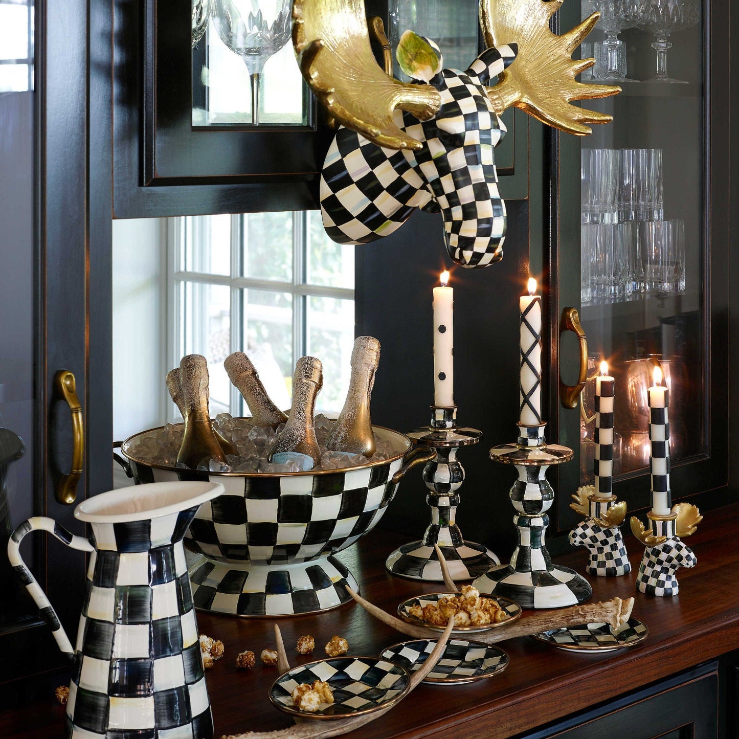 Courtly Check Everything Bowl Large by Mackenzie Childs - |VESIMI Design|