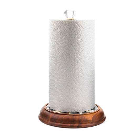 Courtly Check Wood Paper Towel Holder - |VESIMI Design|