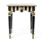 Courtly Stripe Side Table by Mackenzie-Childs - |VESIMI Design|