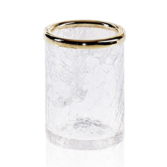 Cracked Glass Gold Tumbler Holder by Decor Walther - |VESIMI Design|