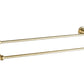 Deira Champagne Gold Bathroom Accessories Double Towel Holder - |VESIMI Design| Luxury and Rustic bathrooms online