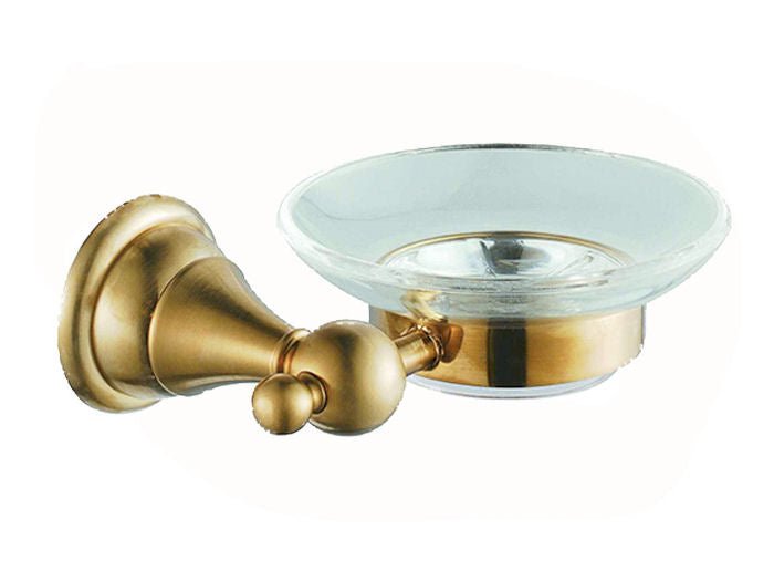 Deira Champagne Gold Soap Dish Holder - |VESIMI Design| Luxury and Rustic bathrooms online