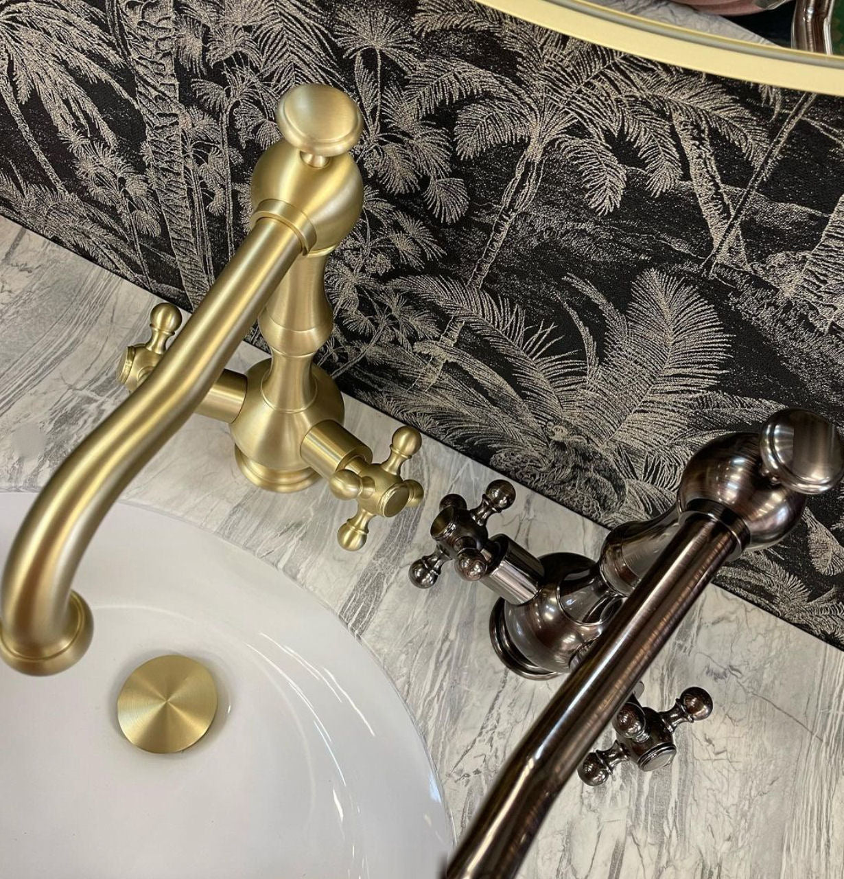 Deira Oil Rubbed Bronze Two Handles Basin Faucet - |VESIMI Design|