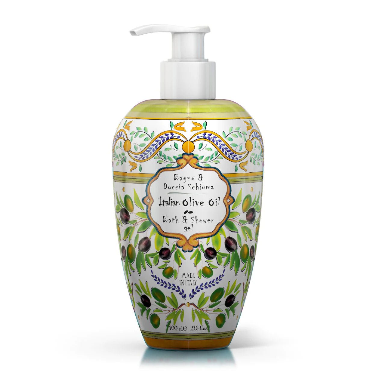 Delicate Bath and Shower Gel OLIVE OIL 700 ML - |VESIMI Design| Luxury and Rustic bathrooms online