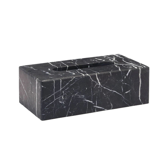 Design Bathroom Accessories Nero Black Marble Tissue Holder - |VESIMI Design| Luxury and Rustic bathrooms online