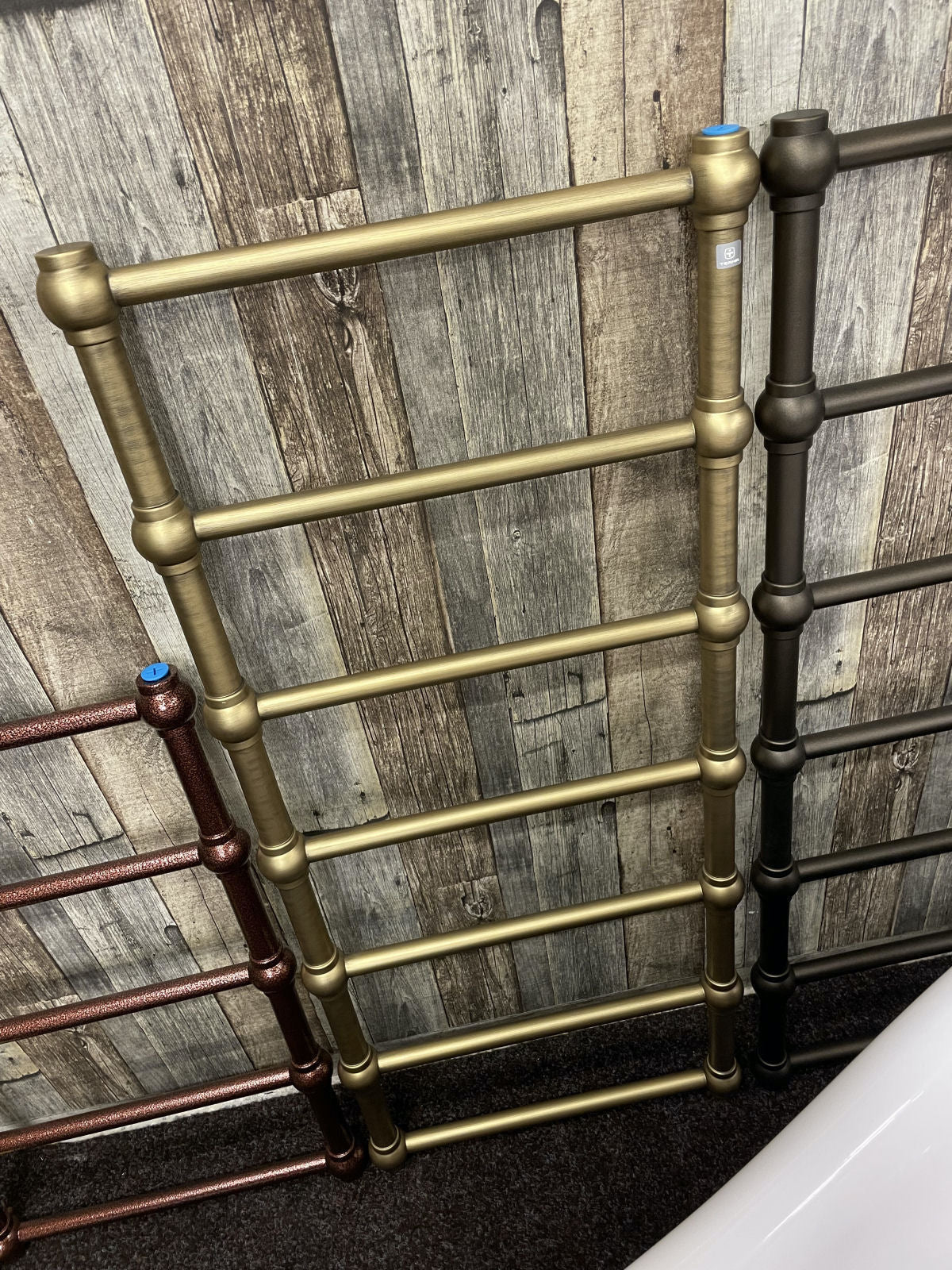 Design Bathroom Towel Radiator RETRO Antique Brass – |VESIMI Design|