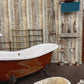 Design Bathroom Towel Radiator RETRO Antique Brass - |VESIMI Design| Luxury and Rustic bathrooms online