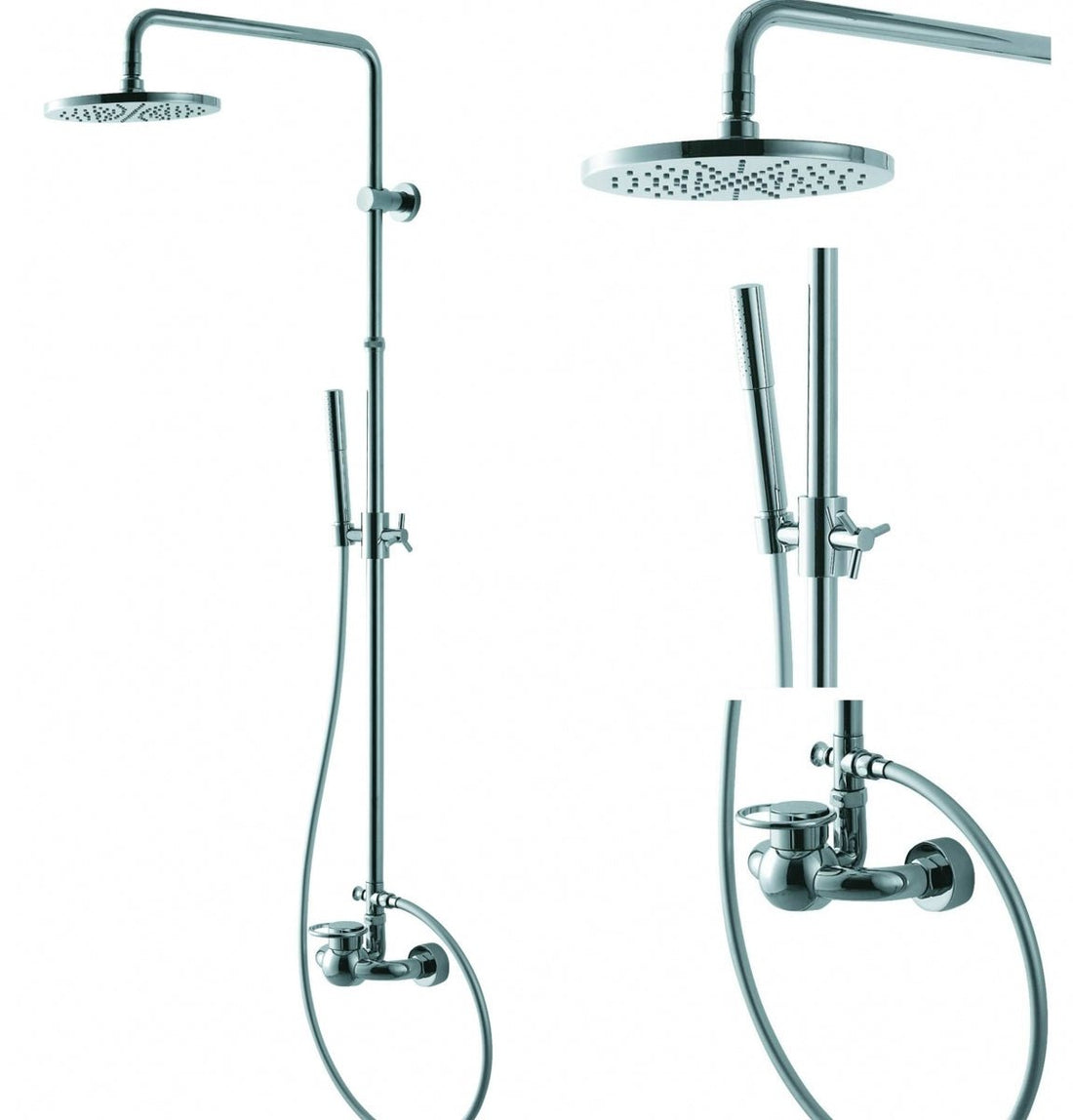 Design Single Handle Exposed Shower Set Sole Chrome – |VESIMI Design|