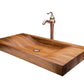 Elegant Design Bathroom Wooden Sink Combo with Antique Marble Faucet - |VESIMI Design|