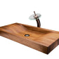 Elegant Design Wooden Basin with Waterfall® ORB Faucet - |VESIMI Design| Luxury Bathrooms & Deco