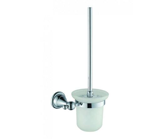 Elegant Sole Chrome Double Toilet Brush Holder - |VESIMI Design| Luxury and Rustic bathrooms online