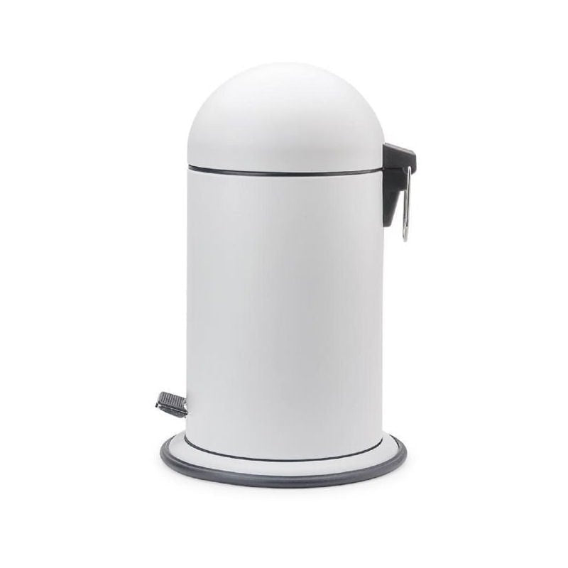 Elegant White Bathroom Trash Pedal Bin - |VESIMI Design|