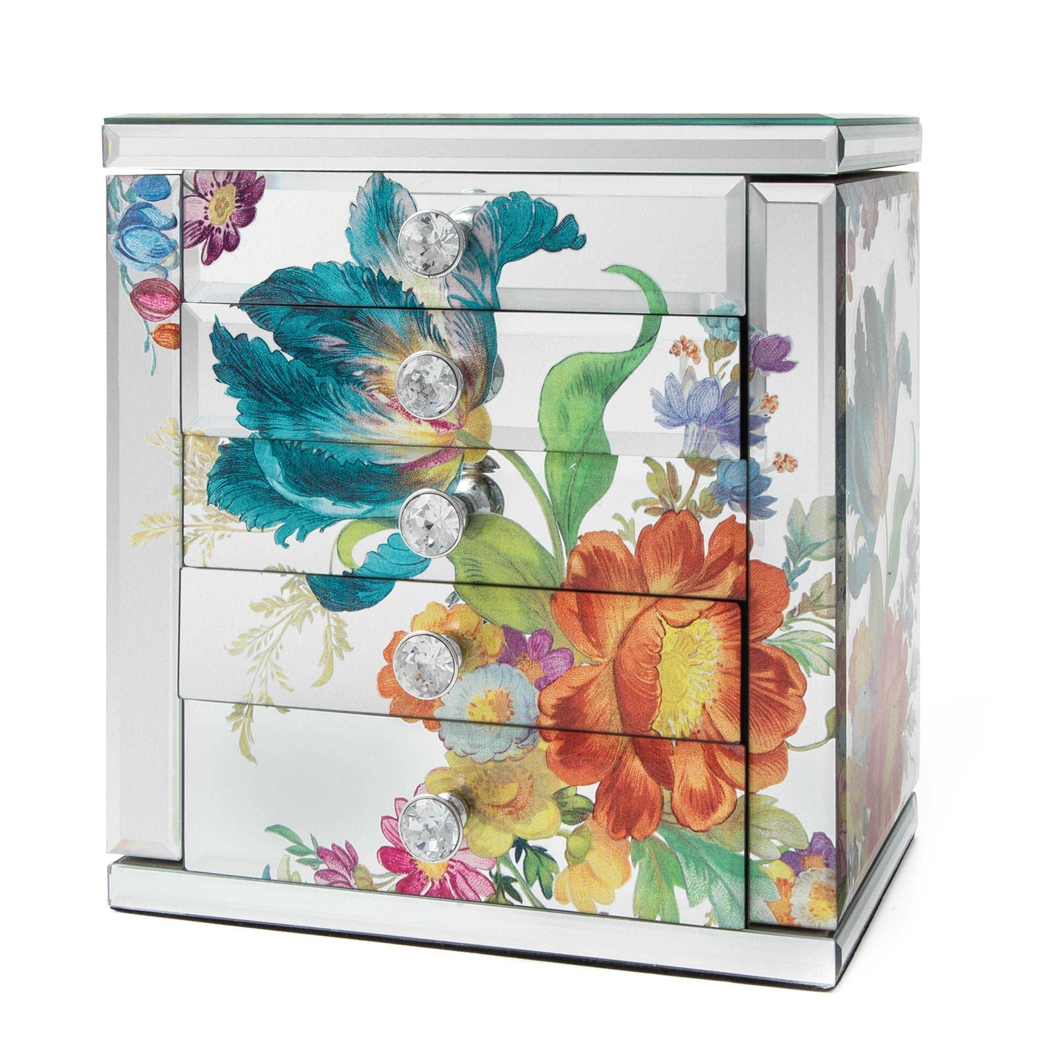 Flower Market Reflections Jewelry Armoire - |VESIMI Design|