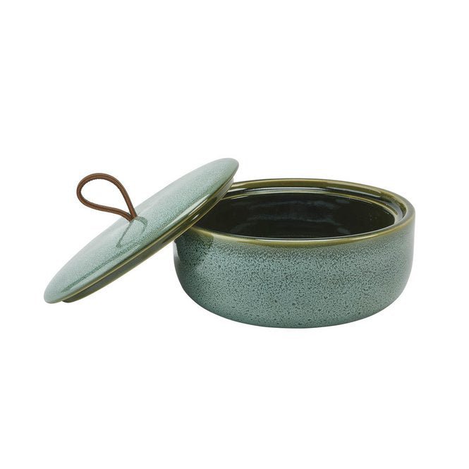FOREST Green Bathroom Accessories Bowl with Lid - |VESIMI Design| Luxury and Rustic bathrooms online