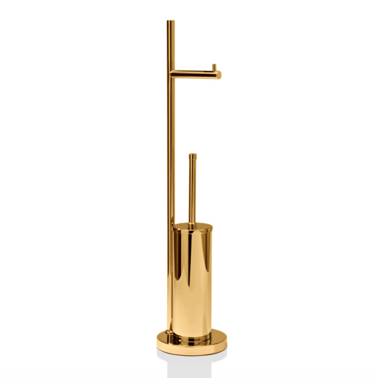 Gold Gloss Toilet Brush Holder Set by Decor Walther - |VESIMI Design|