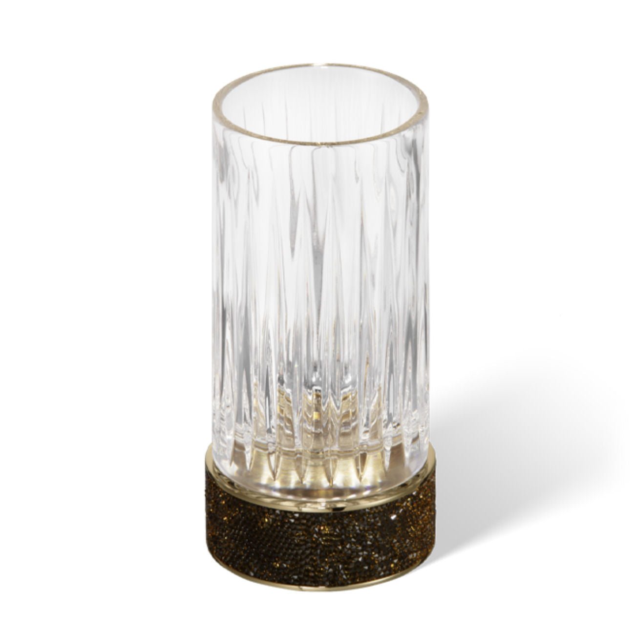 Gold Tumbler Holder with Swarowski® Crystals - |VESIMI Design|