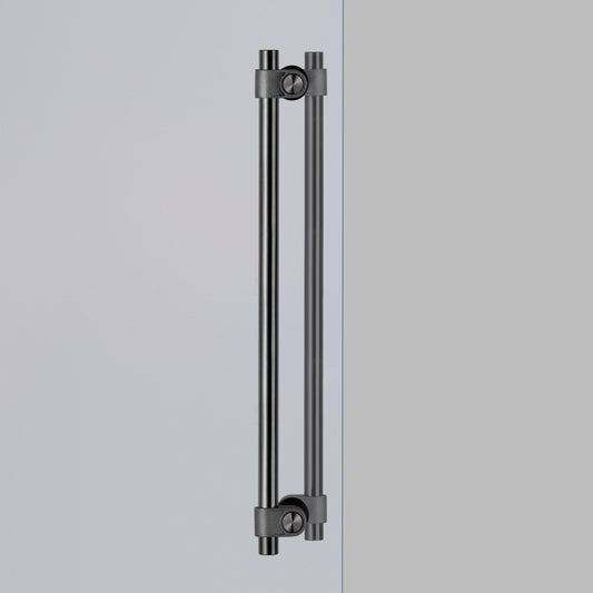 Gun Metal Solid Double-Sided Pull Bar - |VESIMI Design| Luxury and Rustic bathrooms online