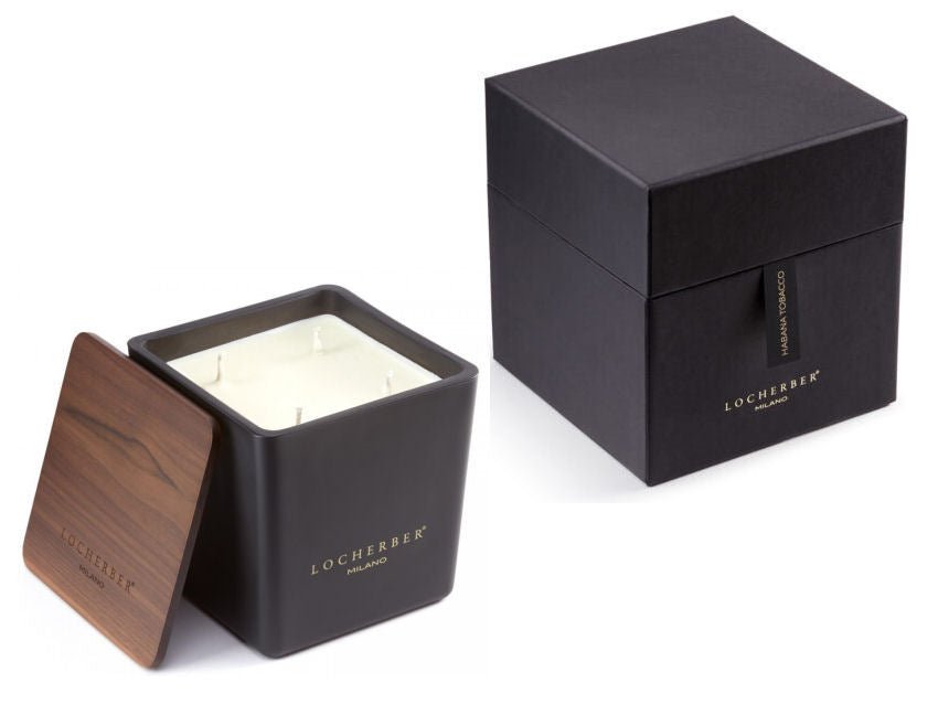 Habana Tobacco Candle by Locherber Milano 500g - |VESIMI Design| Luxury and Rustic bathrooms online