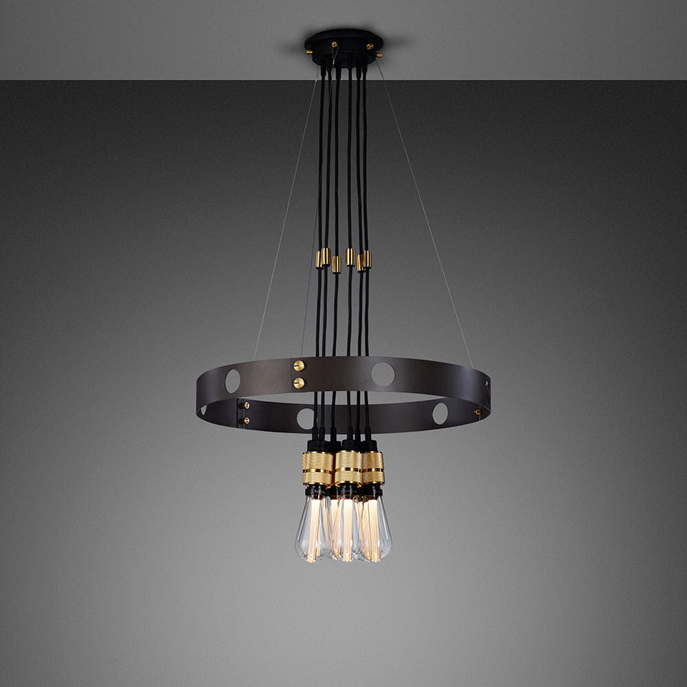 HERO GRAPHITE Industrial Chandelier / Light - |VESIMI Design| Luxury and Rustic bathrooms online