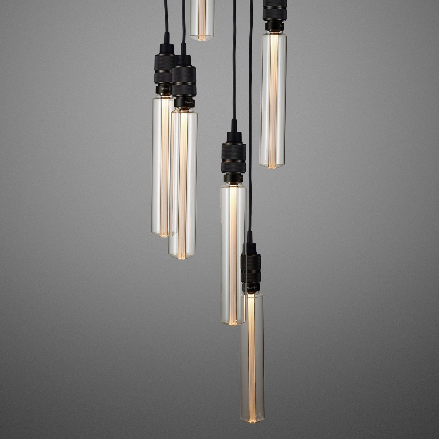 Hooked Pendant Light Chandelier 6.0 / Brass / Smoked Bronze / Steel - |VESIMI Design| Luxury and Rustic bathrooms online