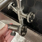 Industrial Bathroom Angle Valve Nickel - |VESIMI Design| Luxury and Rustic bathrooms online