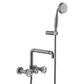 Industrial Bathroom Wheel Handles Nickel Bathtub Faucet - |VESIMI Design| Luxury and Rustic bathrooms online