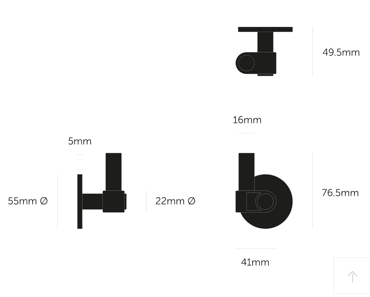 Industrial Gun Metal Towel Hook - |VESIMI Design| Luxury and Rustic bathrooms online