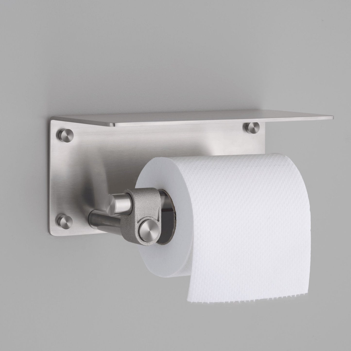 Industrial Toilet Paper Holder STEEL - |VESIMI Design| Luxury and Rustic bathrooms online