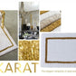 KARAT Luxury Silver & White Bathroom Rug - |VESIMI Design| Luxury and Rustic bathrooms online