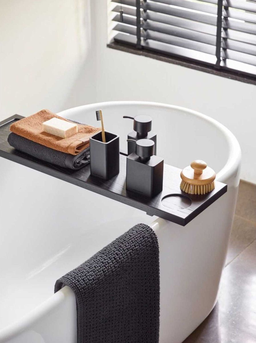 Khana Matte Black Toothbrush Holder - |VESIMI Design| Luxury and Rustic bathrooms online