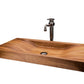 Large Handmade Wooden Sink with Sole Oil Rubbed Bronze Faucet - |VESIMI Design| Luxury and Rustic bathrooms online