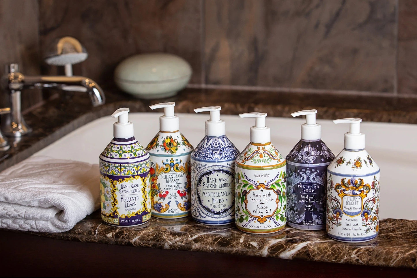 Le Maioliche | SICILIAN LEMON Fresh Liquid Hand Soap 500ml - |VESIMI Design| Luxury and Rustic bathrooms online