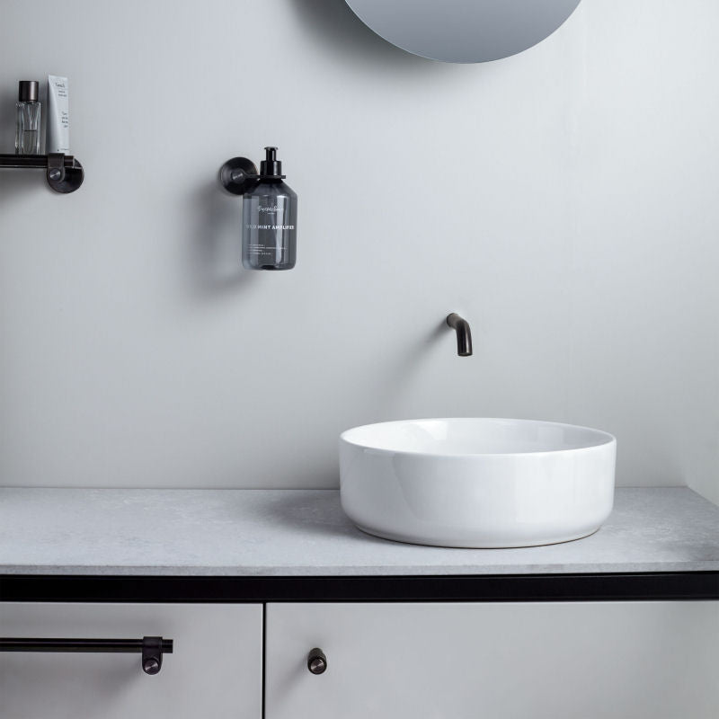 Liquid Soap Industrial Holder / Welders Black - |VESIMI Design| Luxury and Rustic bathrooms online