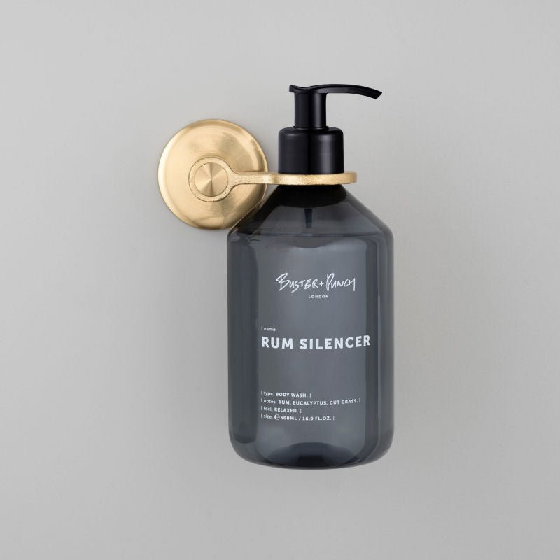 Liquid Soap or Shower Get Industrial Holder / Brass - |VESIMI Design| Luxury and Rustic bathrooms online
